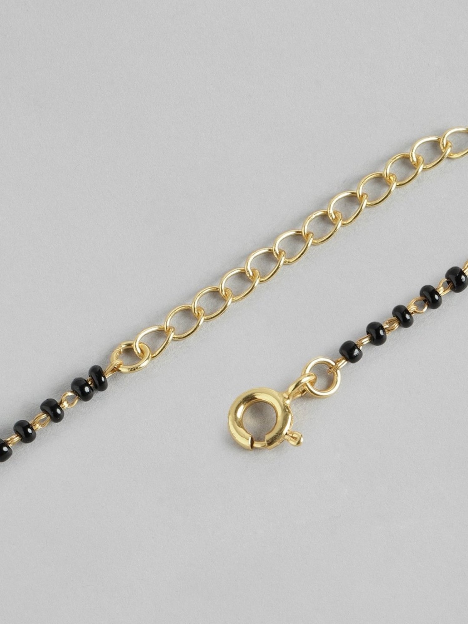 March by FableStreet 92.5 Sterling Silver Floral Mangalsutra for Women