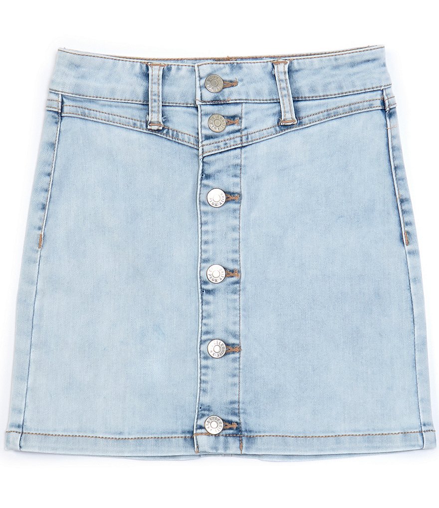 Celebrity Pink Big Girls 7-16 V-Yoke Denim Skirt