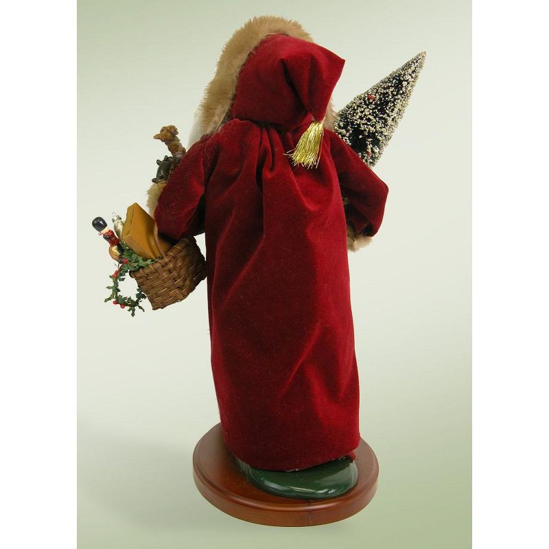 Byers Choice 19" Swaying Santa Claus Trimmed in Faux Fur Christmas Table Top Decoration
