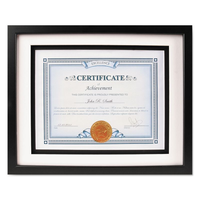 DAX Solid Wood Float Frame 8 1/2 x 11; 11 x 14 Black N15989ST