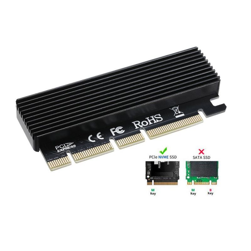 PCIE NVME m.2 SSD to PCIE 4X 8X 16X Expansion Card Adapter Card Support 2230 2242 2260 2280