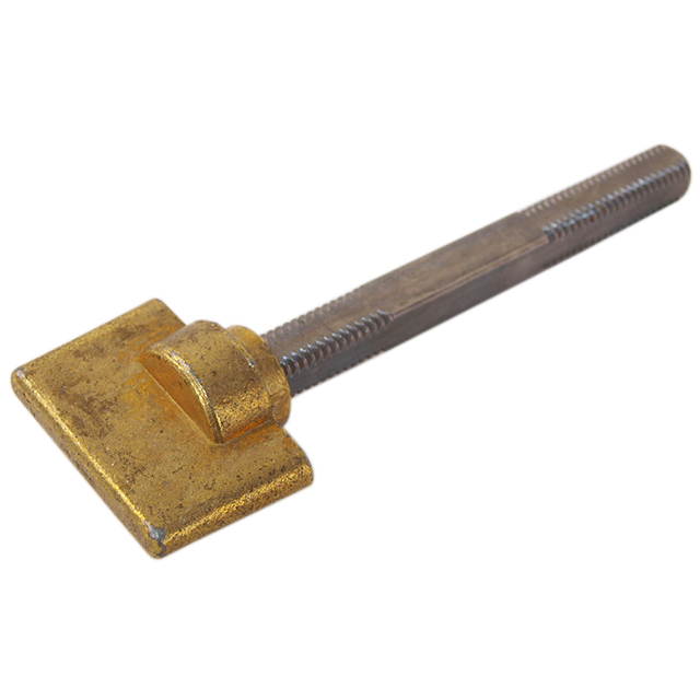 Progressive 33BP #33 Closet Spindle Brass Plated Turn 9/32" Square x 3-1/4" Long Spindle With 3/8"-20 TPI