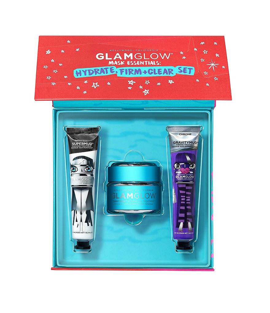 GlamGlow Face Mask Essentials: Hydrate, Firm & Clear Treatment
