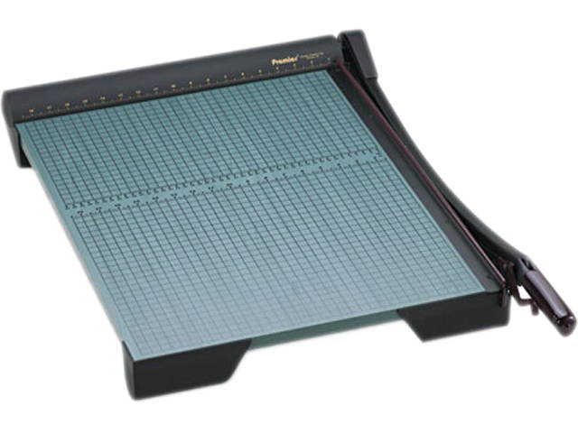 Premier W24 The Original Green Paper Trimmer, 20 Sheets, Wood Base, 18 3/4" x 27 1/4"