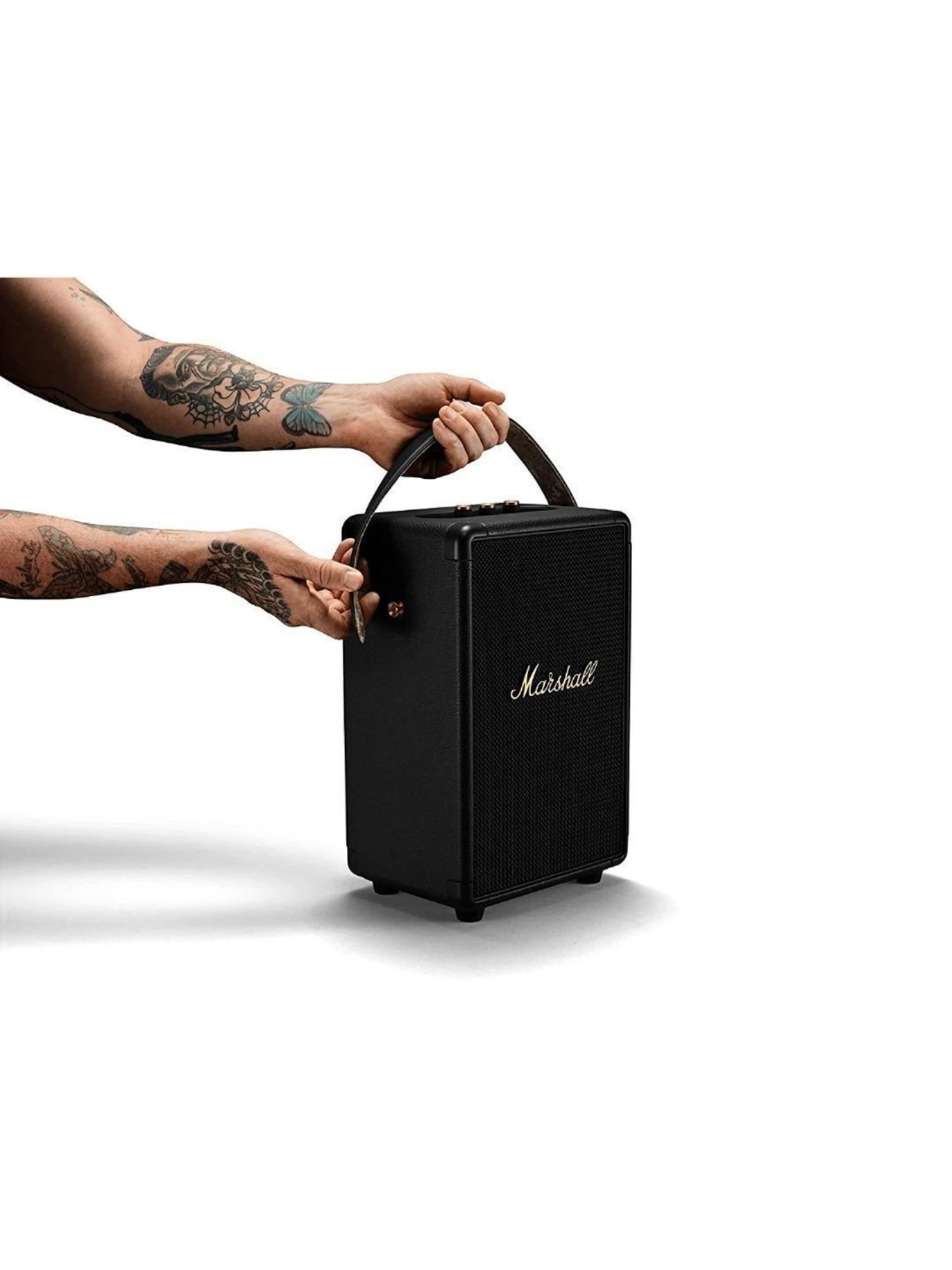 Marshall Tufton 80 Watt Wireless Bluetooth Portable Speaker (Black & Brass)