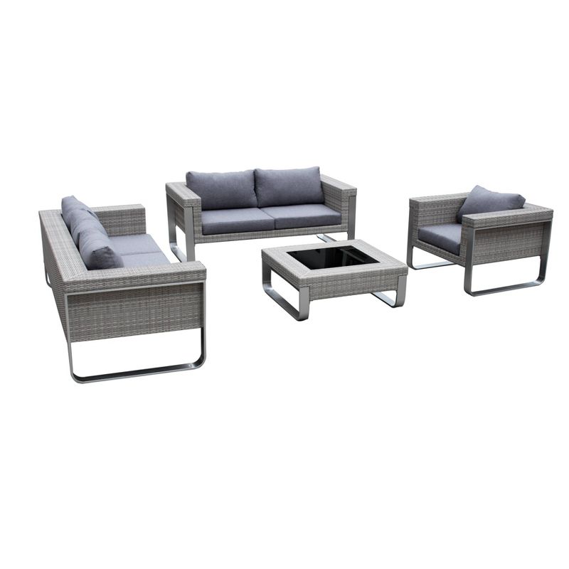 Positano 4pc Patio Set with Table - Infinity
