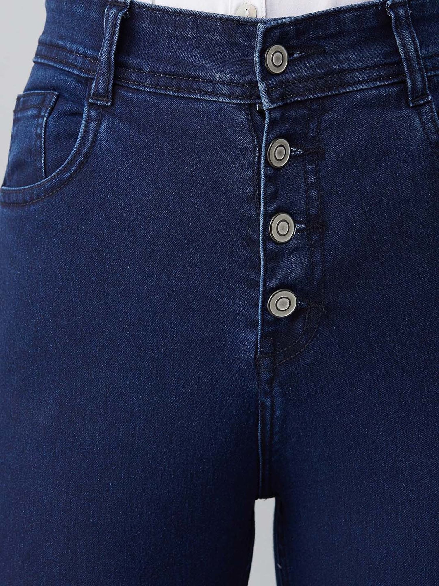 DOLCE CRUDO Navy High Rise Jeans