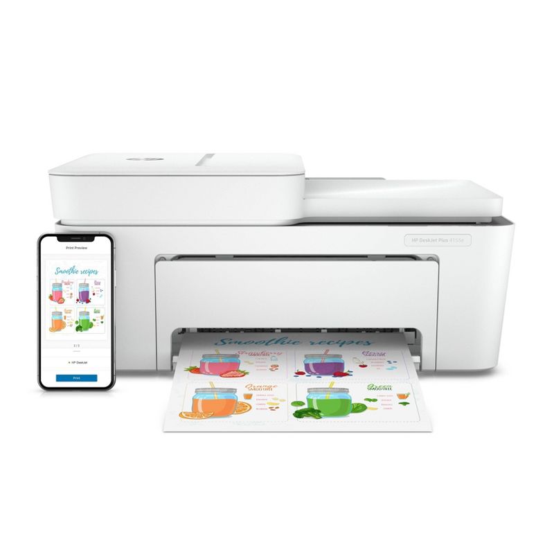 HP DeskJet 4155e Wireless All-In-One Printer with Copier, Scanner and Mobile Printing