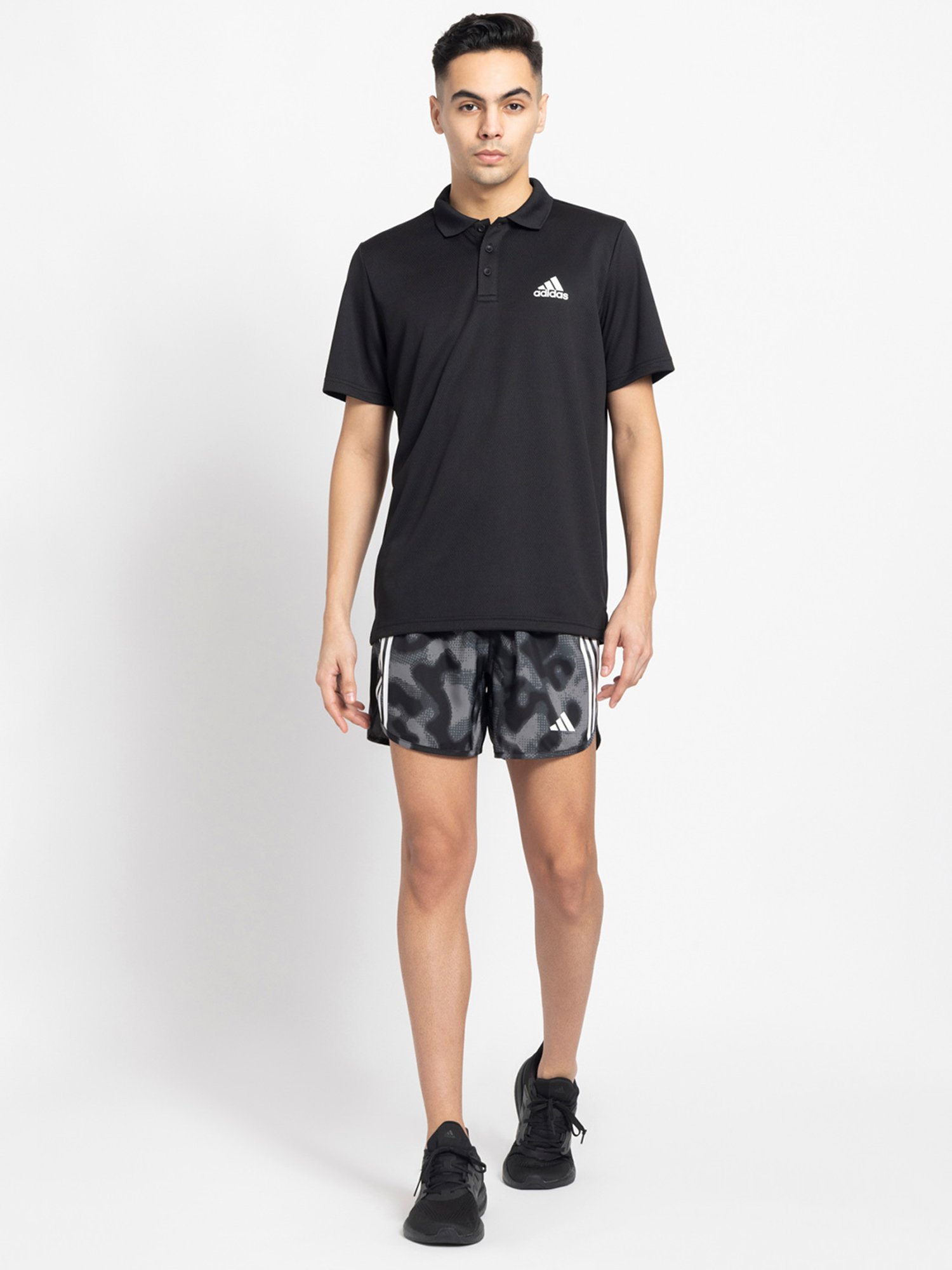 adidas Grey  Regular Fit Running Shorts