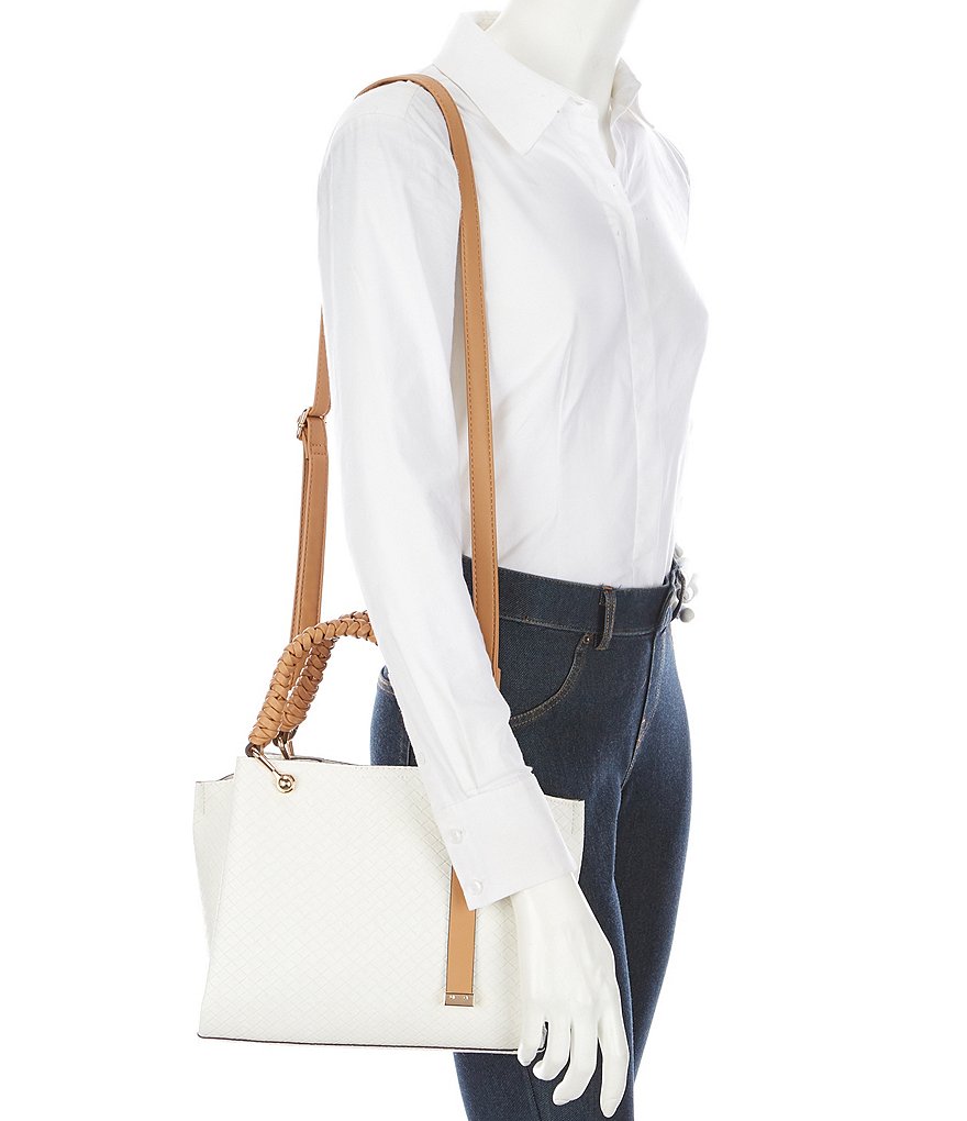 ALDO Gloadith Colorblock Woven Tote Bag