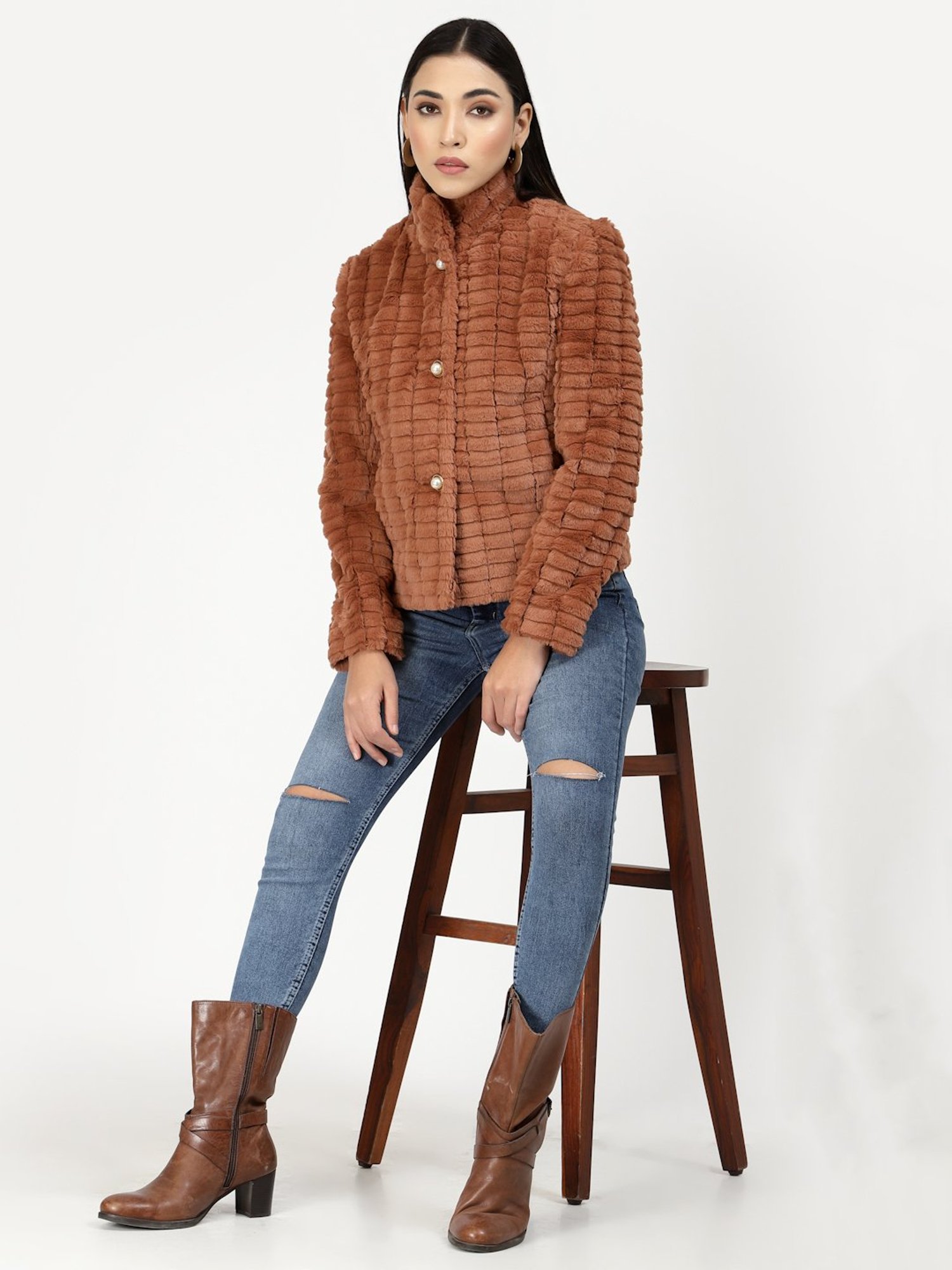 Juelle Rust Casual Jacket