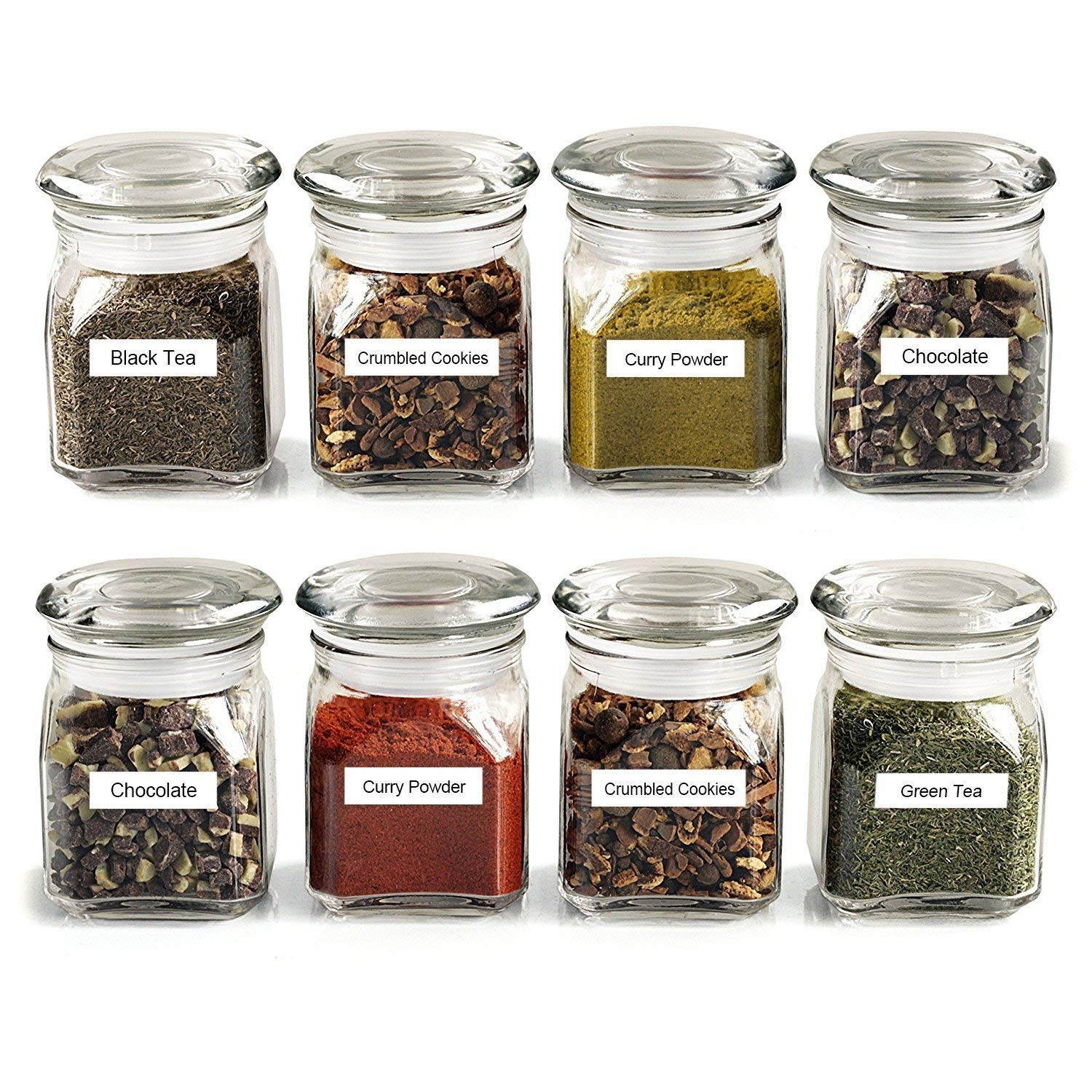 AOJE Compatible Label Tape Replacement for DYMO LetraTag Labeling Refills 16952 91330 91331, Black on Clear/White Plastic/Paper for LetraTag LT-100H LT-100T Label Maker, 1/2 Inch x 13 feet, 8-Pack