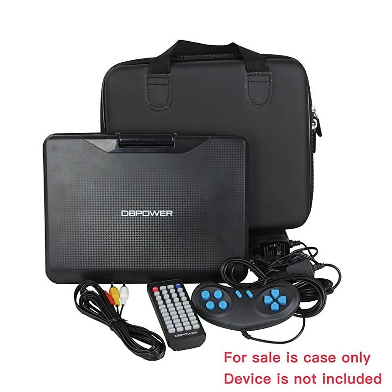 Hard EVA Travel PU Case Fits DBPOWER 9.5-Inch Portable DVD Player