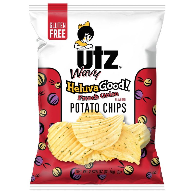 Utz Wavy Heluva Good! French Onion Flavored Potato Chips - 2.875oz
