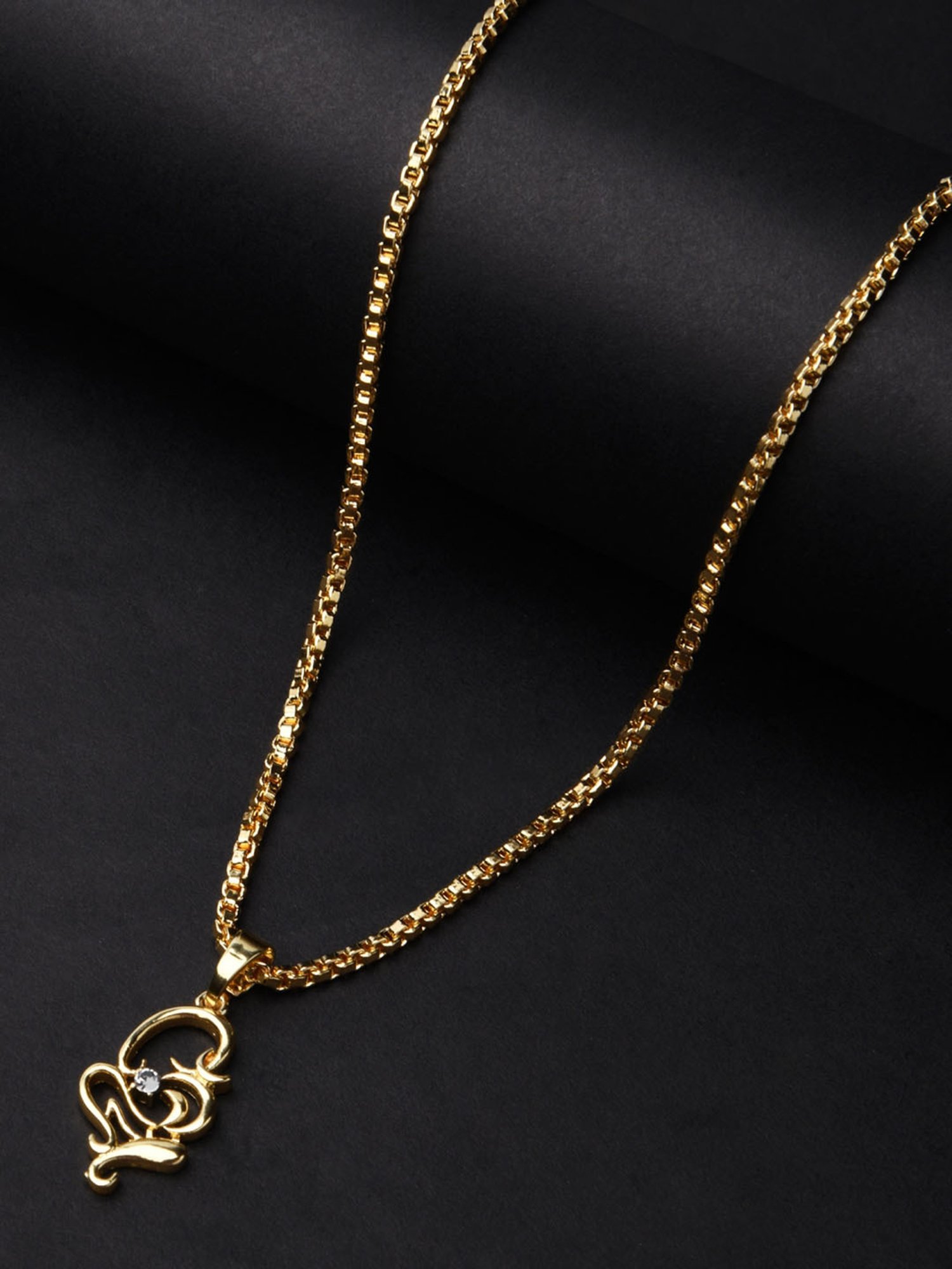 The Bro Code Gold-Plated Sleek Pendant Necklace for Men