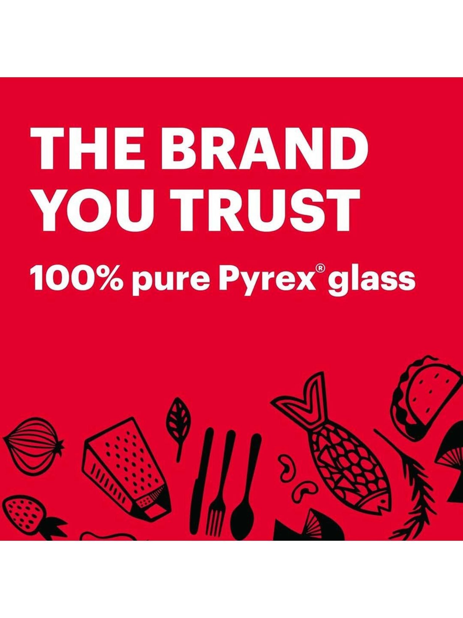 Corelle Pyrex 2Cup Red & Transparent Glass Measuring Cup (0.473 L)