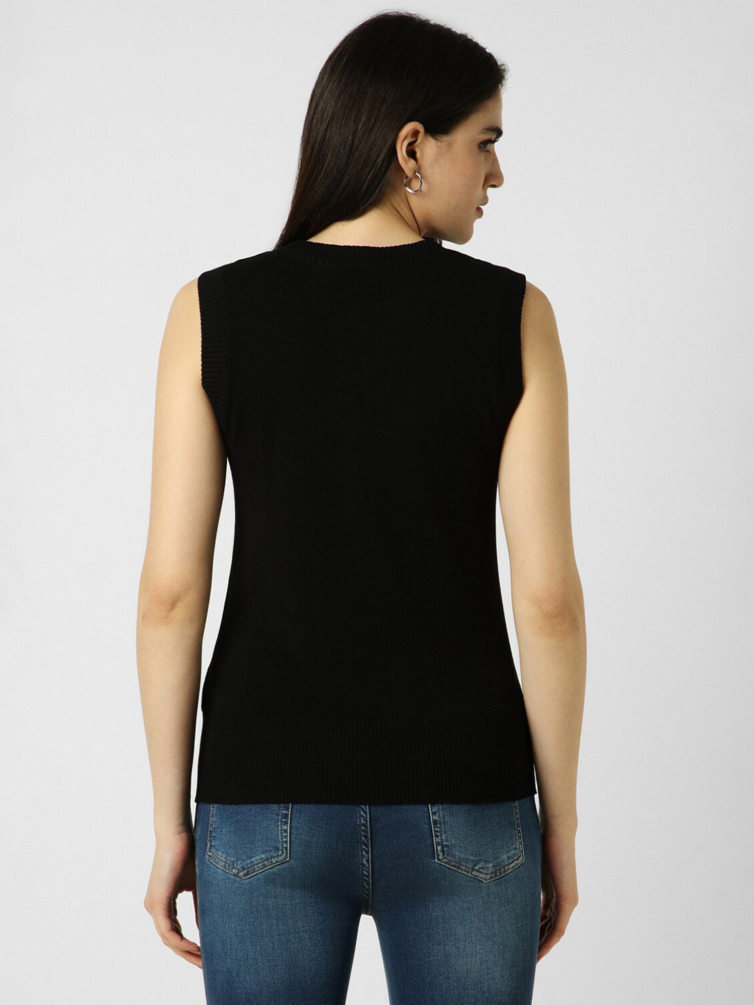 Van Heusen Black Regular Fit Top