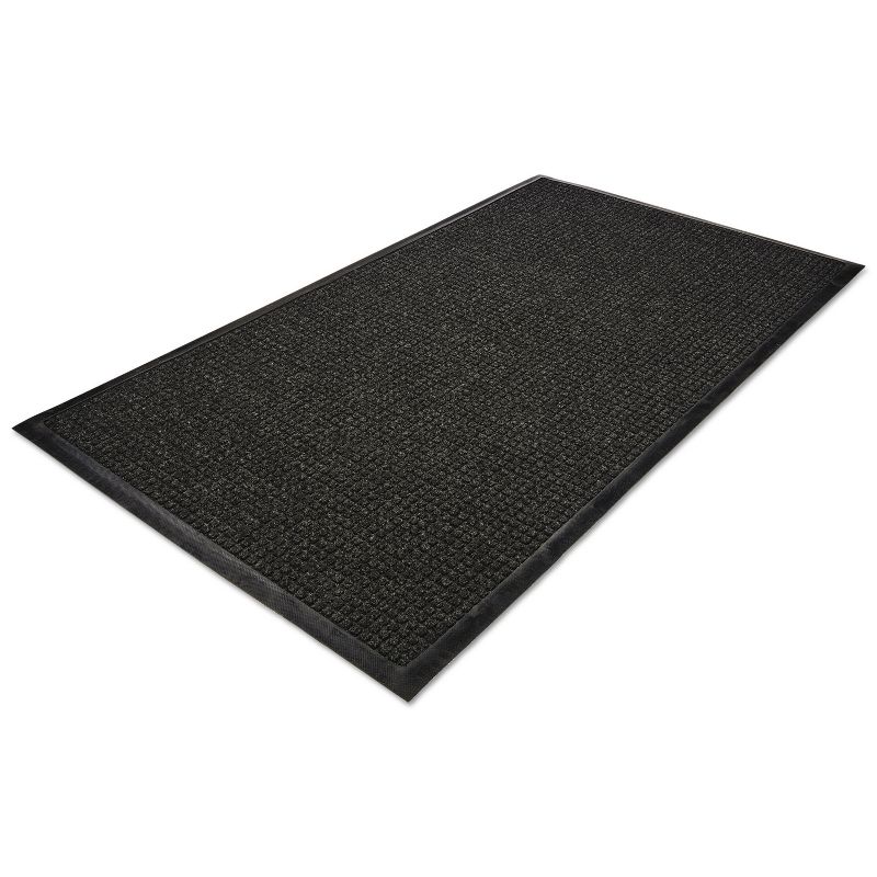 4'x6' Rectangle Solid Floor Mat Black - Guardian