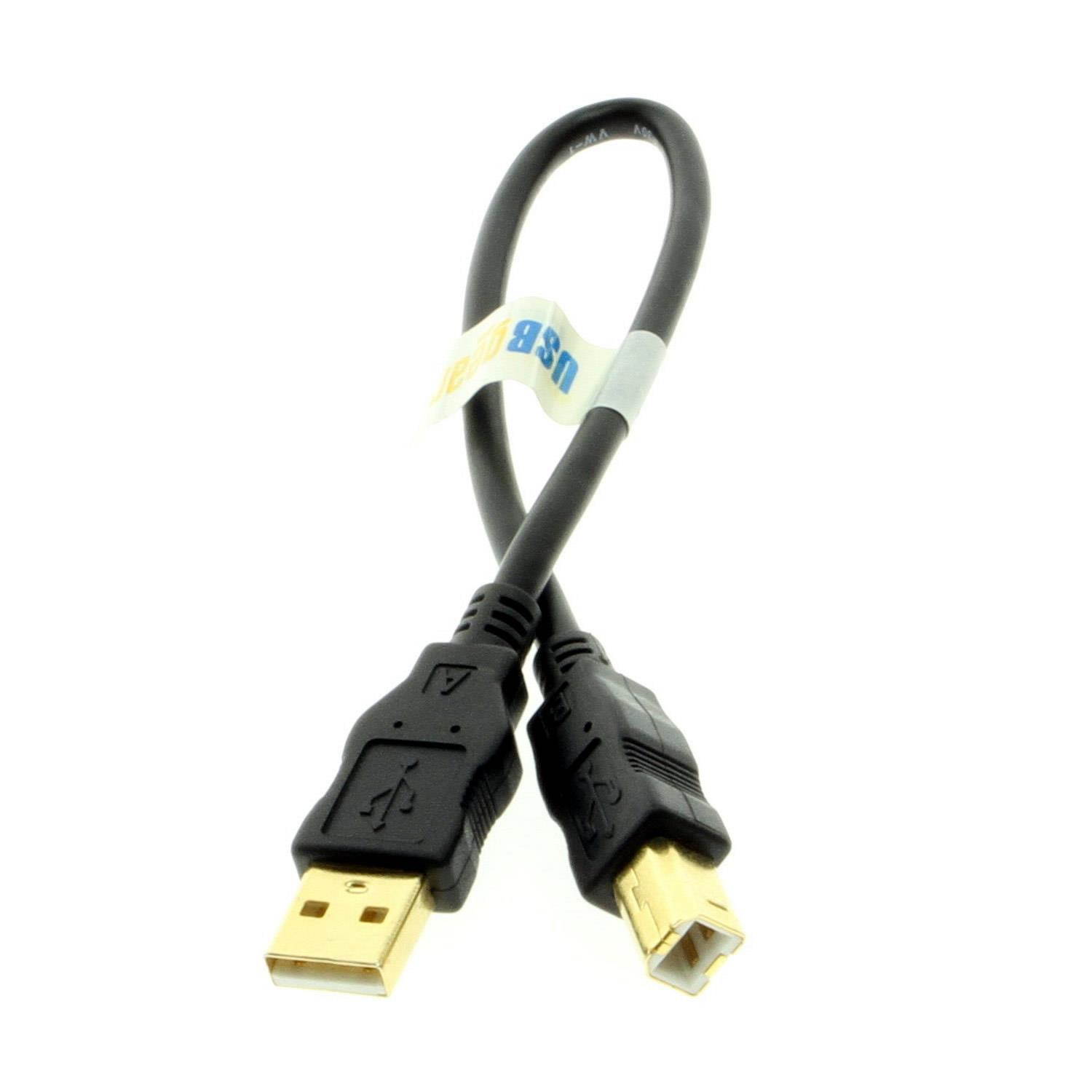 USBGear USB Cable A to B  8 inch High-Speed USB 2.0