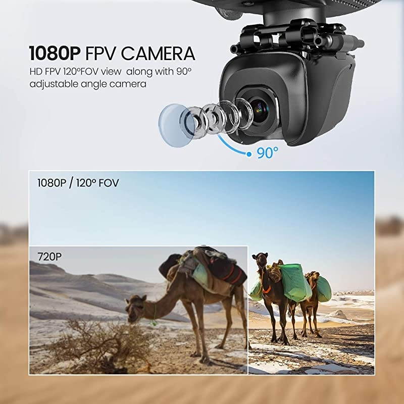 D58, FPV Drone with 2K Camera, 5G WiFi HD Live Video, GPS Auto Return, RC Quadcopter for Adult, Portable Case, 2 Battery, Follow Me, Easy Selfie Expert Beginner