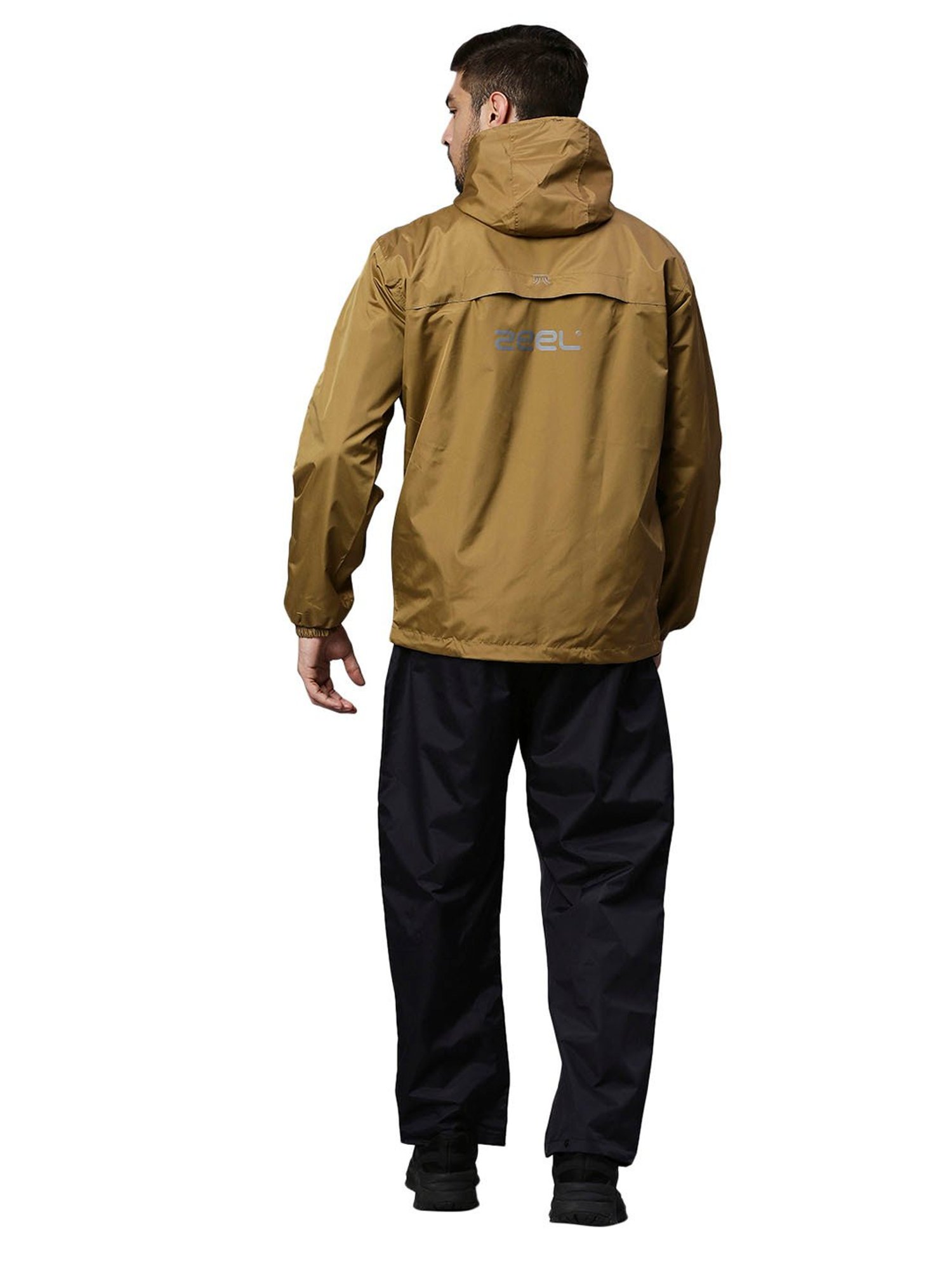 Zeel Coffee Regular Fit Rainwear Jacket