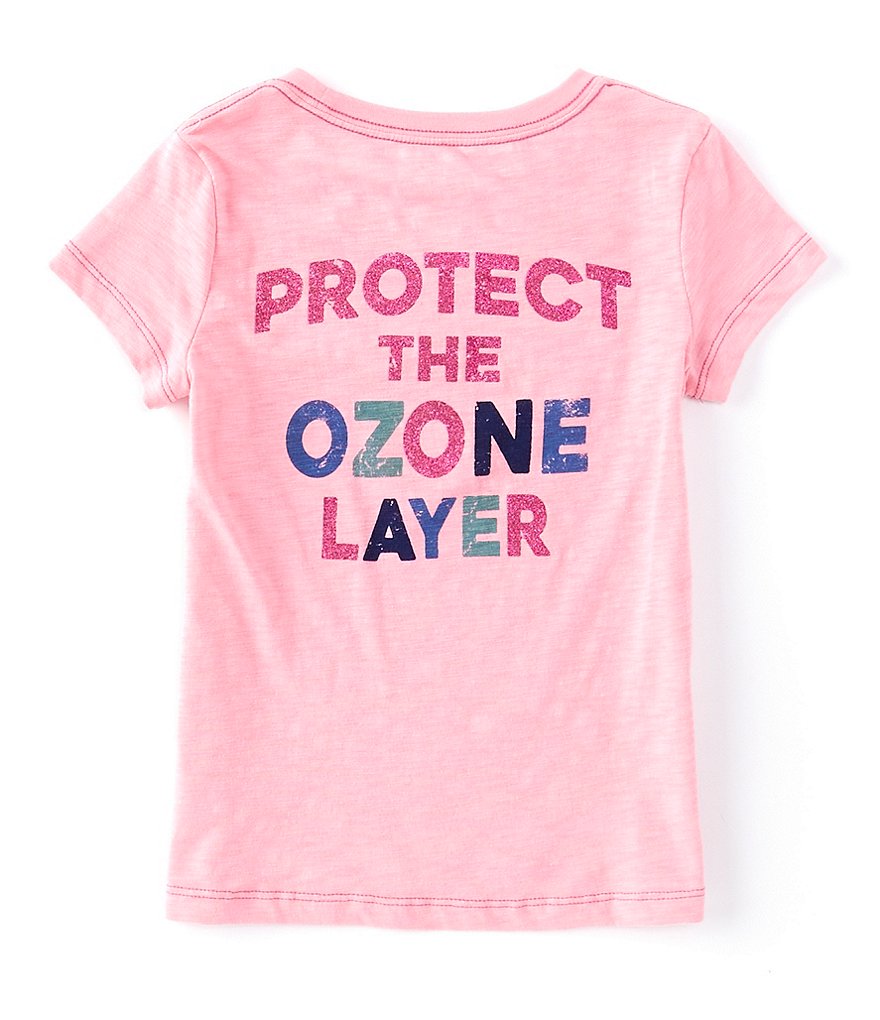 Peek Little/Big Girls 2T-12 Short-Sleeve Protect The Ozone Graphic Tee