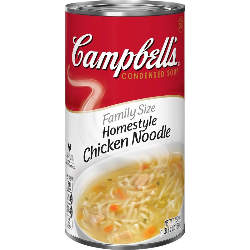 Campbell's Condensed Family Size Homestyle Chicken Noodle Soup 22.2oz
