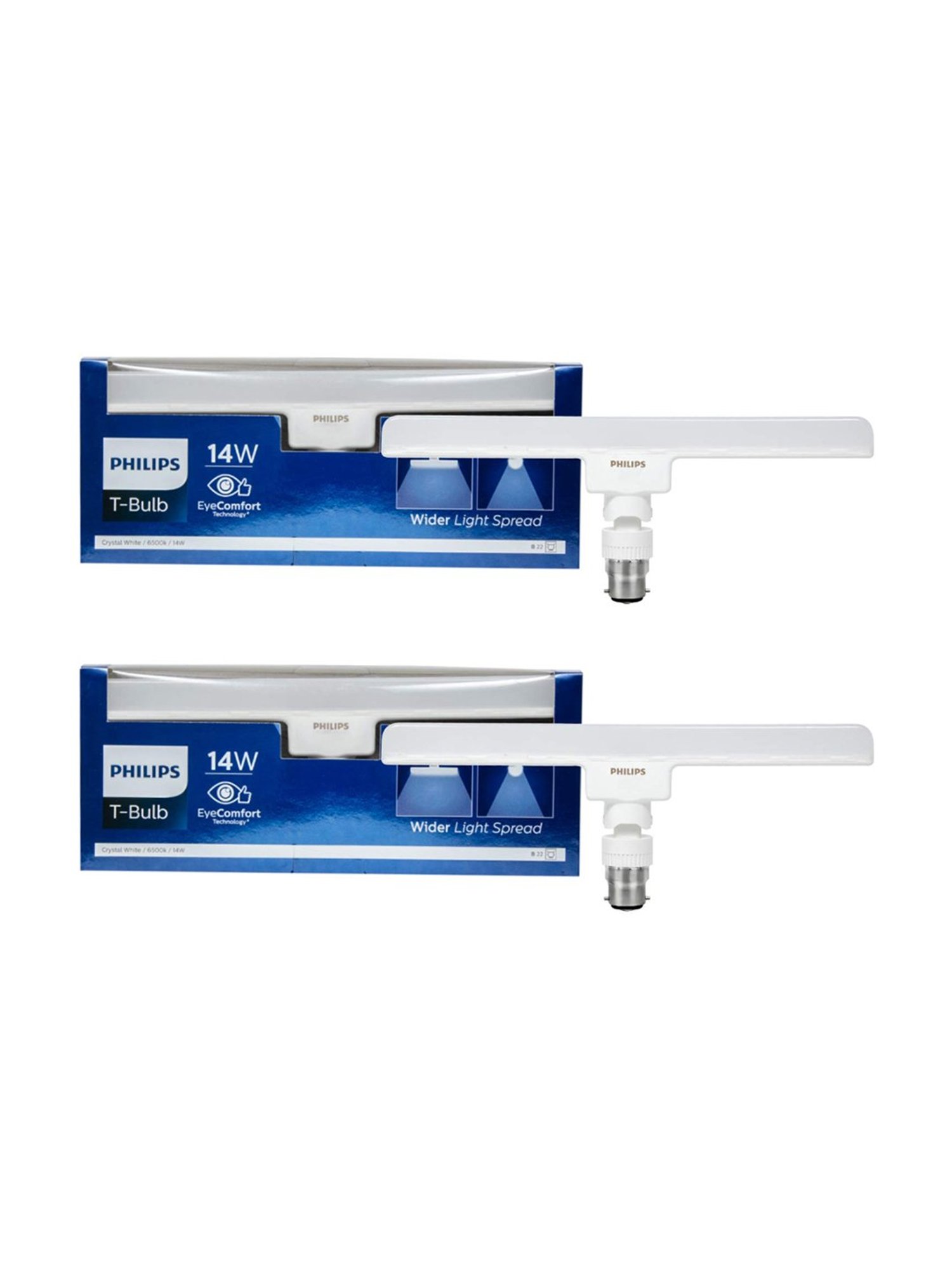 Philips Stellar Bright 14W B22 LED TBulb Pack of 2 (White)