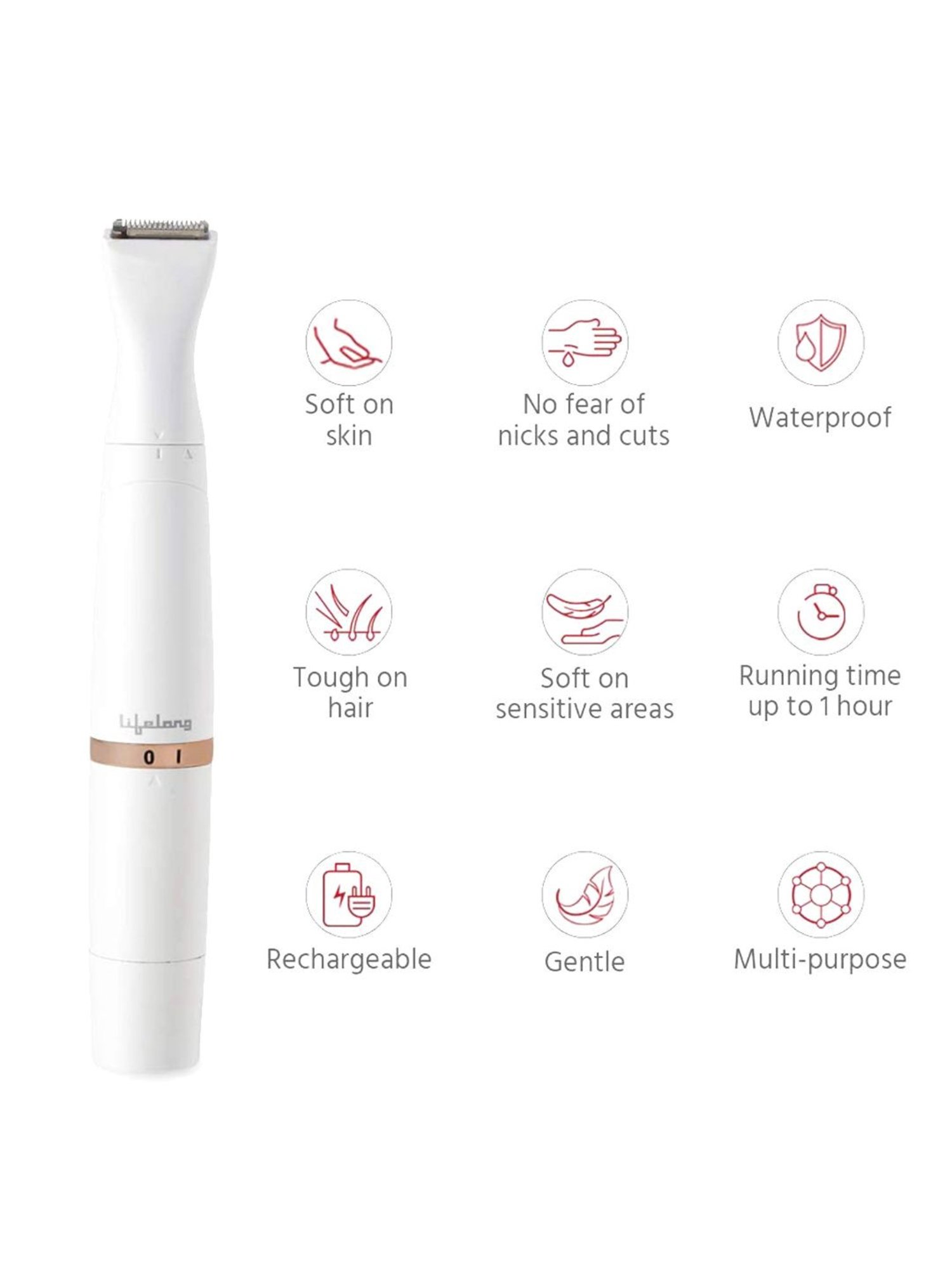 Wahl Professional Moser 1400 Germany Hair Clipper (Maroon)