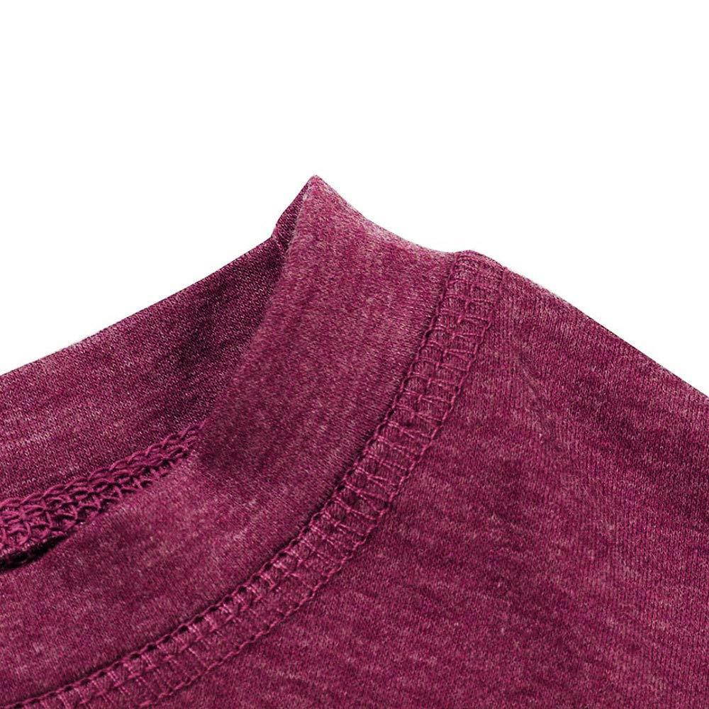 Shusuen Women Casual Long Sleeve Round Neck Sweatshirt Loose T Shirt Blouses Tops