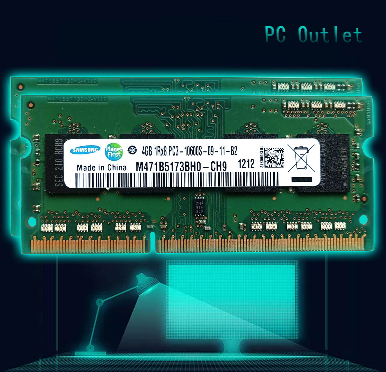 Samsung M471B5173BH0-CF9 8GB(2X4GB) DDR3 1333Mhz PC3-10600S 204pin SODIMM Laptop RAM Memory 1.5V