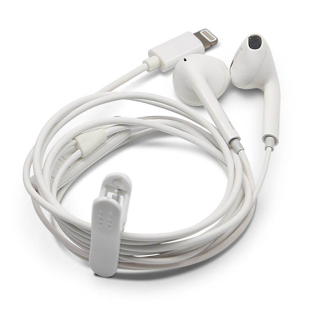 Earphone Wire Clips, iMangoo [10 Pack] Headphone Cable Clip Headset Cable Clips Holder Clothing Clip Fixing Headphone Wire in Place While Fitting Running Hiking Doing Exercise White & Black