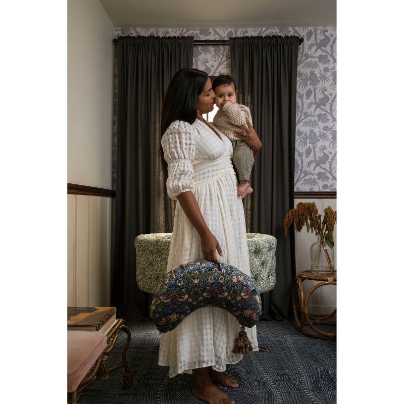 DockATot La Maman Wedge Nursing Pillow - Strawberry Thief