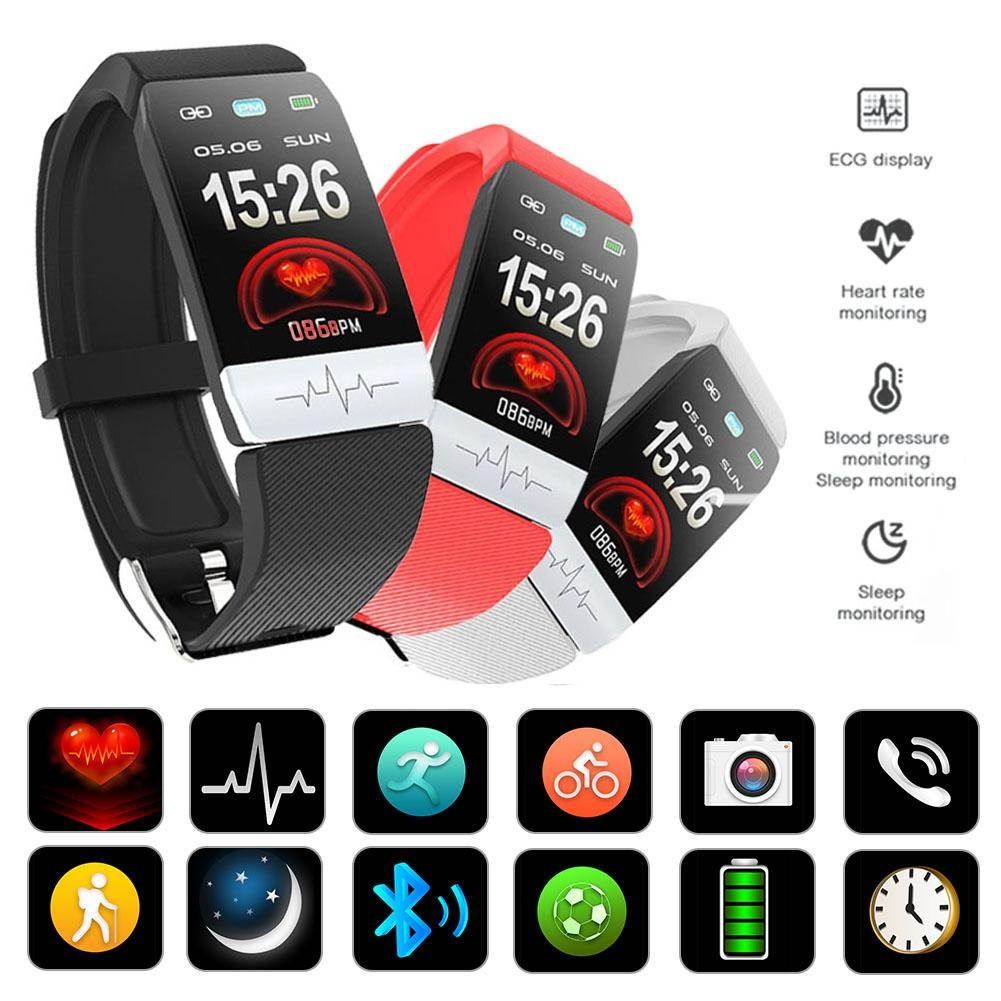 Q1S Fitness Tracker ECG PPG Waterproof Heart Rate Monitor Smart Band Weather Forecast Smart Bracelet For Men Women