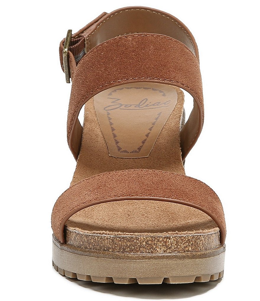 Zodiac Lola Suede Block Heel Sandals