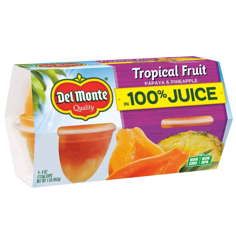 Del Monte Tropical Fruit 4ct - 4oz