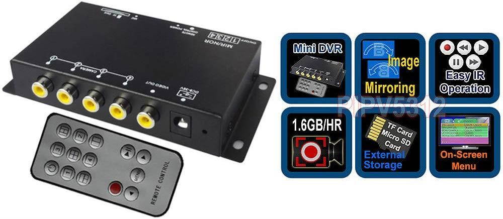 4-Channel Mini DVR with IR Remote + Multi-View Screen