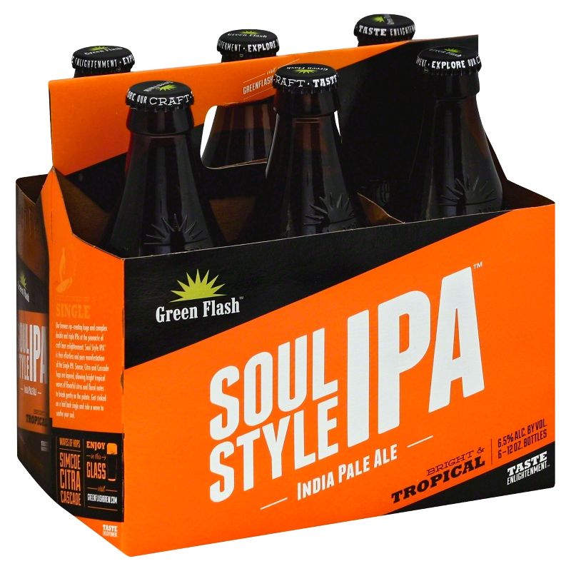 Green Flash Soul Style IPA Beer - 6pk/12 fl oz Bottles