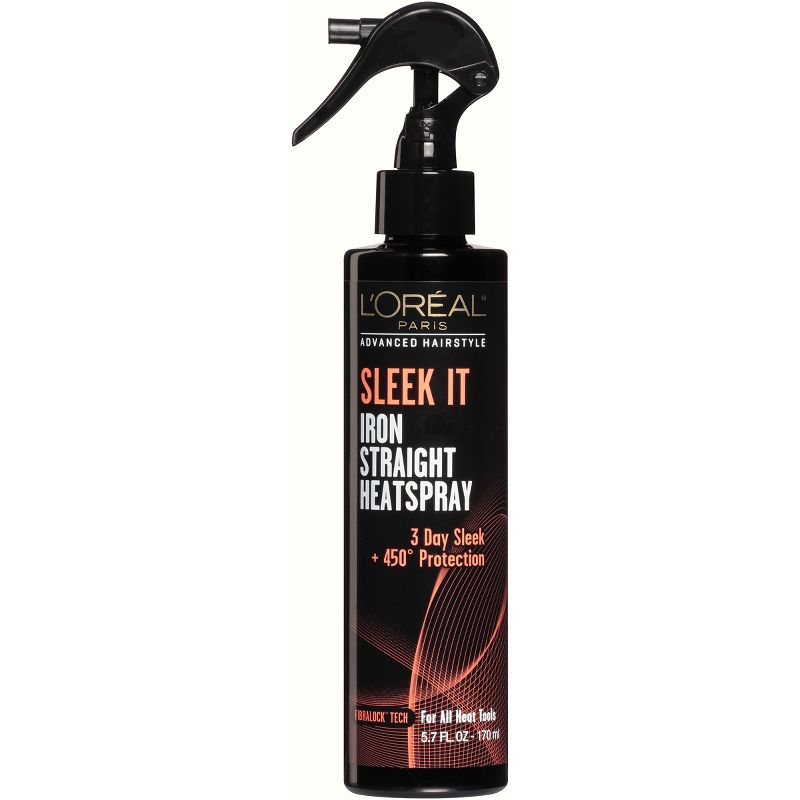 L'Oreal Paris Advanced Hairstyle Sleek It Iron Straight Heatspray - 5.7oz