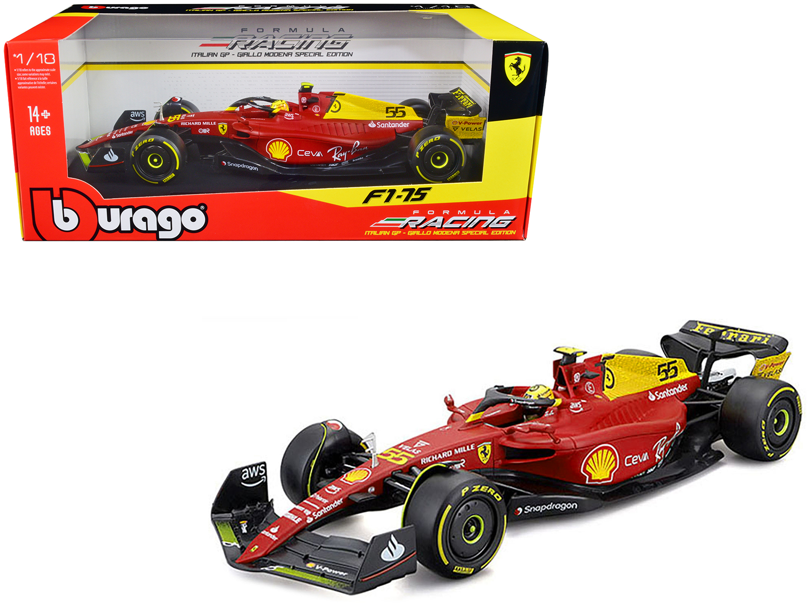 Ferrari 150 Italia #6 Felipe Massa F1 Formula One (2011) 1/18 Diecast Model Car by Hot Wheels