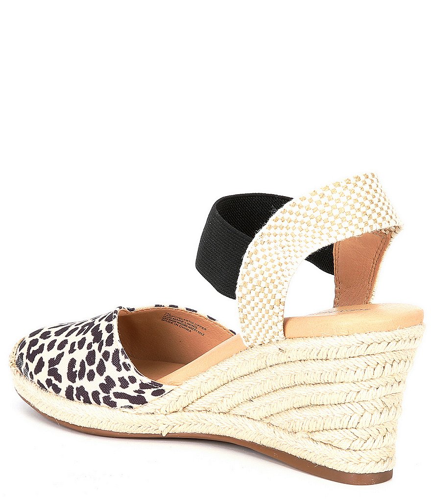 Alex Marie Palmari Leopard Print Espadrille Wedges