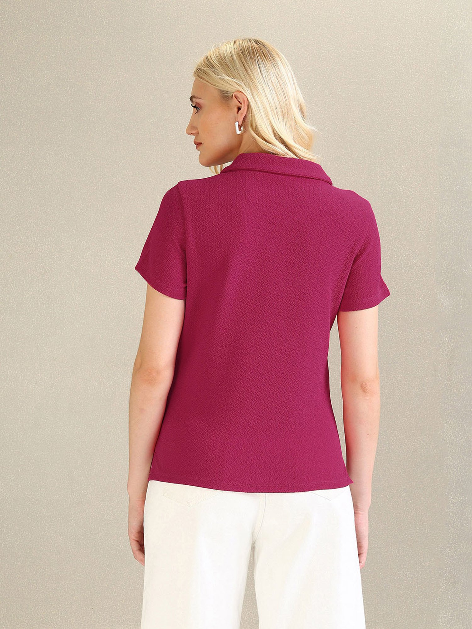 U.S. Polo Assn. Dark Pink Polo T-Shirt