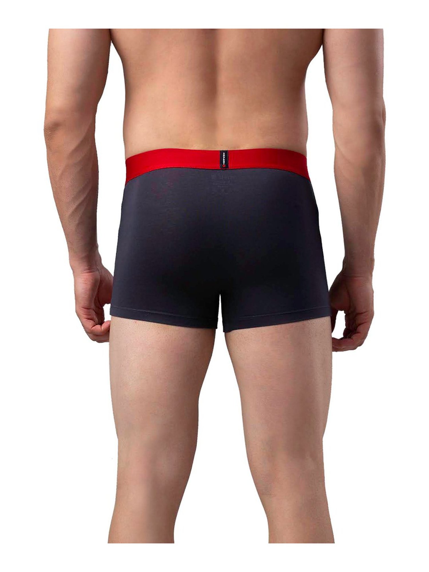 UnderJeans by Spykar Blue & Red Striped Trunks