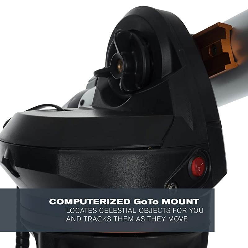 80LCM Computerized Refractor Telescope Telescopes for Beginners 2 Eyepieces FullHeight Tripod Motorized Altazimuth Mount Large 80mm Refractor Reflector