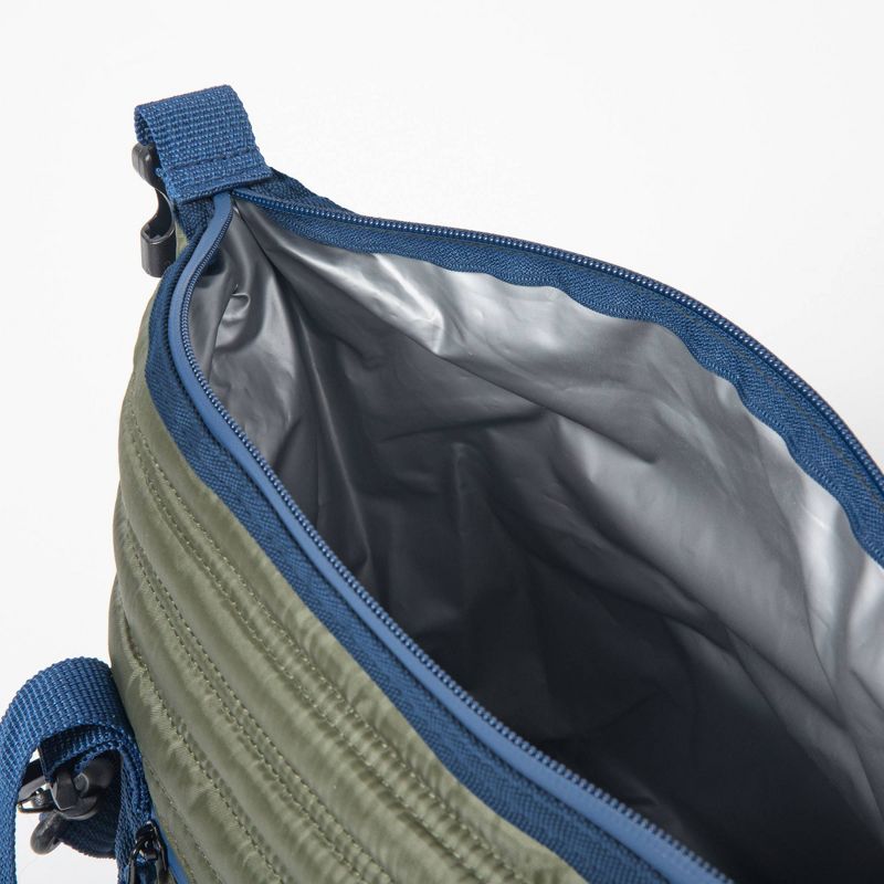 Oniva Midday Quilted Washable Insulated 6.3qt Lunch Bag - Olive Green