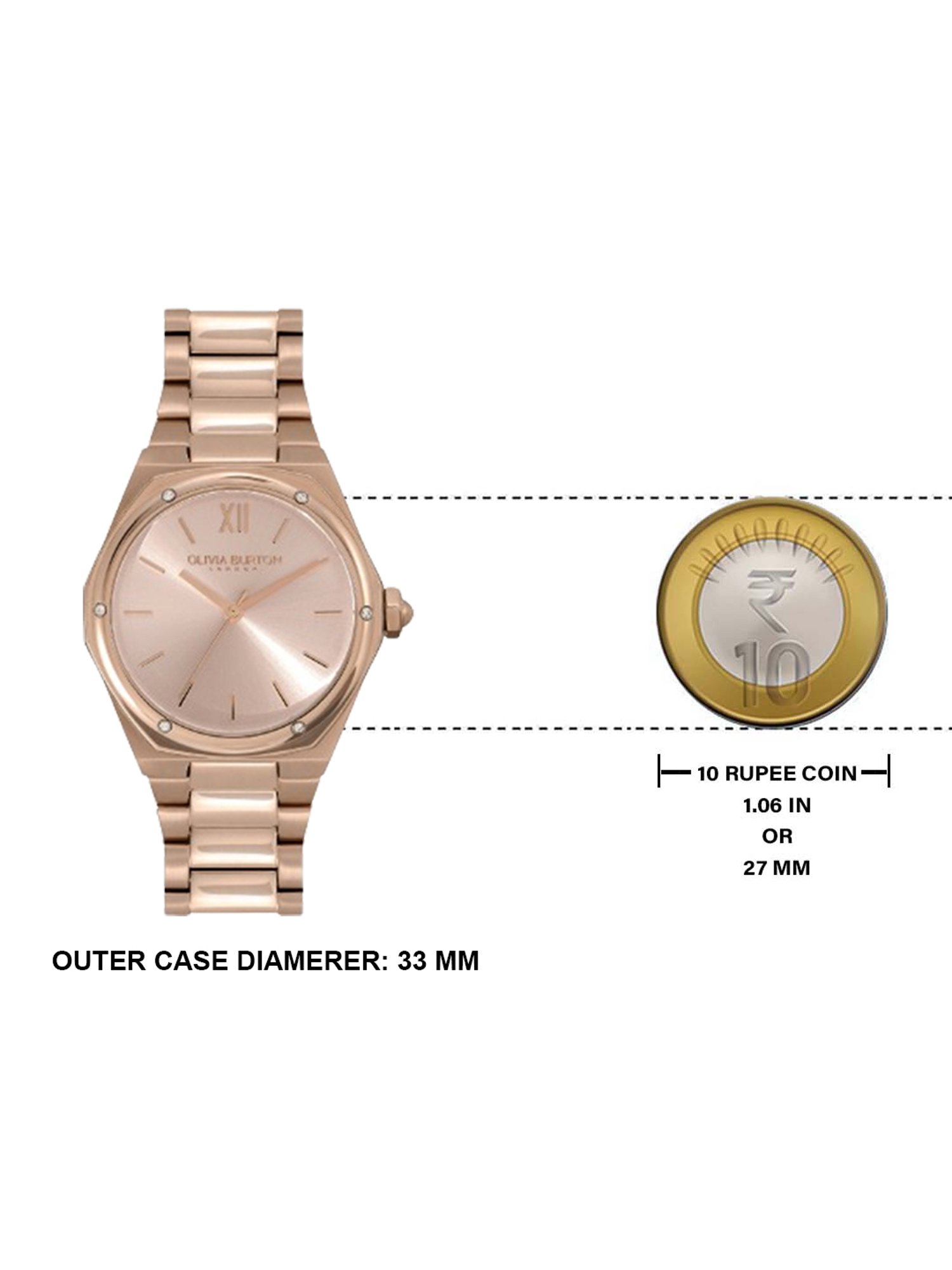 Olivia Burton 24000030 Hexa Analog Watch for Women