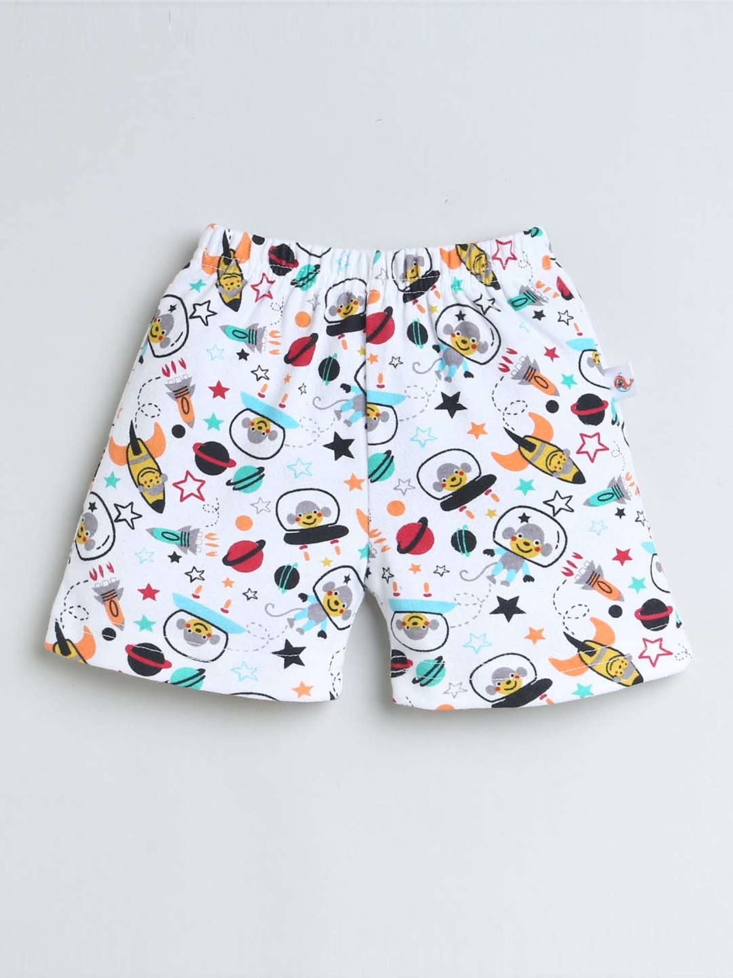 Bumzee Kids Multicolor Cotton Printed Shorts (Pack of 4)