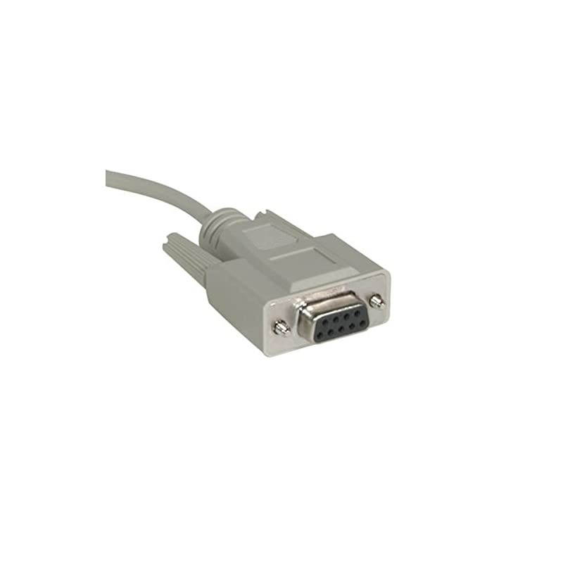 03022 DB25 Male to DB9 Female Serial RS232 Null Modem Cable Beige 20 Feet 609 Meters