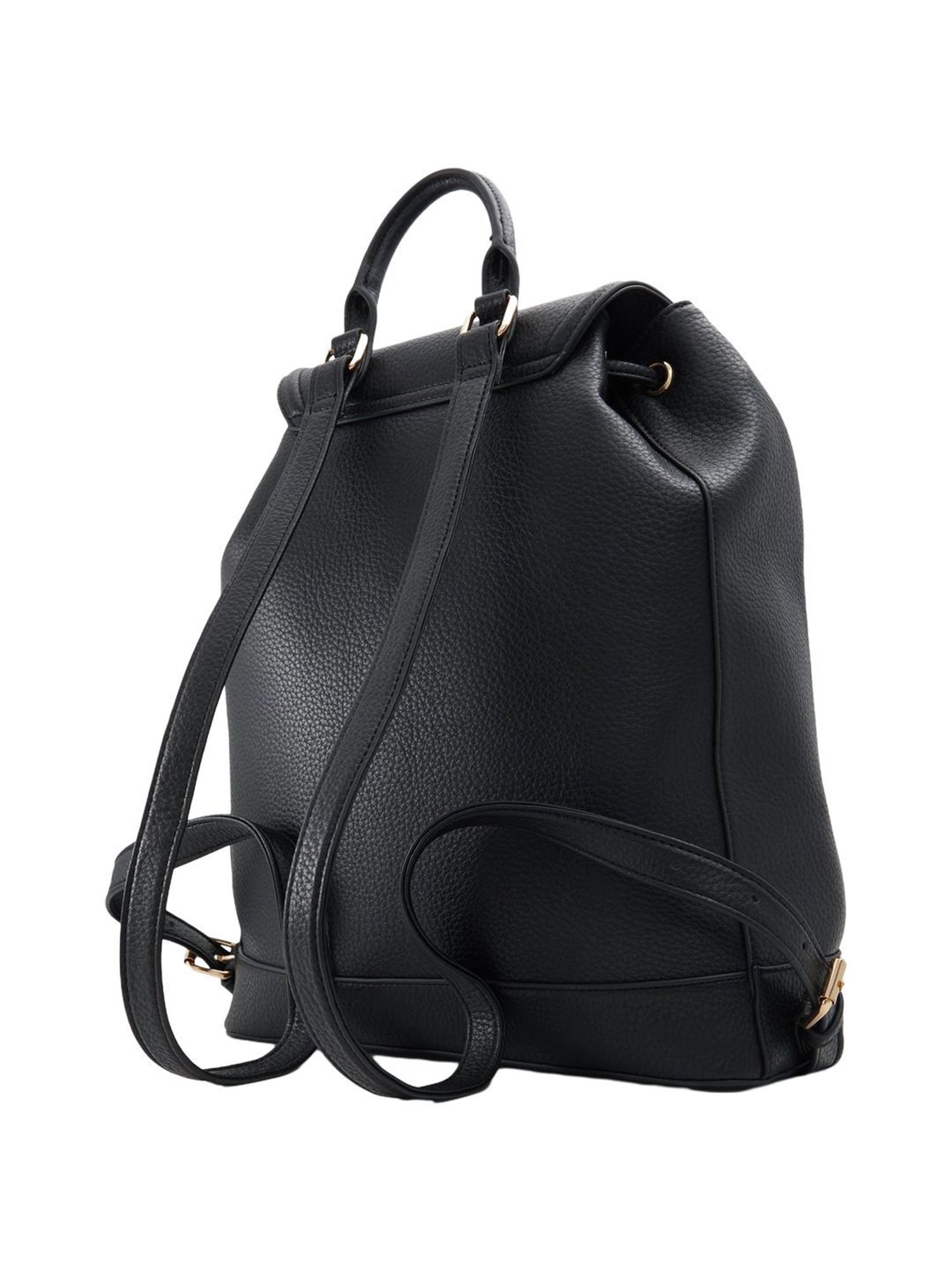 Call It Spring Black PU Large Backpack