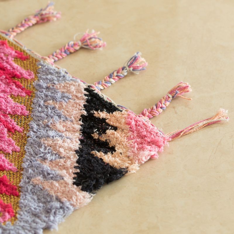 1'10"x1'10" Rectangle Woven Accent Rug Multicolored - DEERLUX